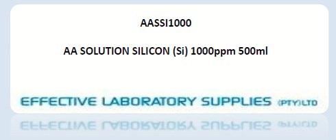 AASSI1000 AA SOLUTION SILICON (Si) 1000ppm 500ml - Image 1