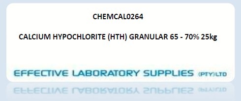 CHEMCAL0264 CALCIUM HYPOCHLORITE (HTH) GRANULAR 65 - 70% 25kg - Image 1