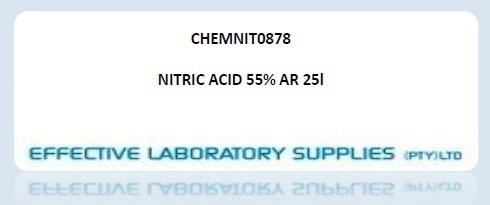 CHEMNIT0878 NITRIC ACID 55% AR 25l - Image 1