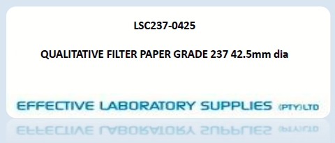 LSC237-0425 QUALITATIVE FILTER PAPER GRADE 237 42.5mm dia - Image 1