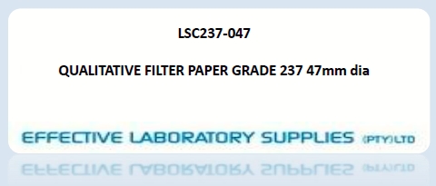 LSC237-047 QUALITATIVE FILTER PAPER GRADE 237 47mm dia - Image 1