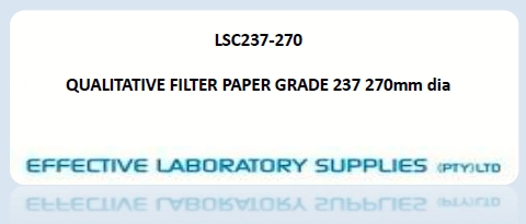 LSC237-270 QUALITATIVE FILTER PAPER GRADE 237 270mm dia - Image 1