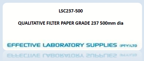 LSC237-500 QUALITATIVE FILTER PAPER GRADE 237 500mm dia - Image 1