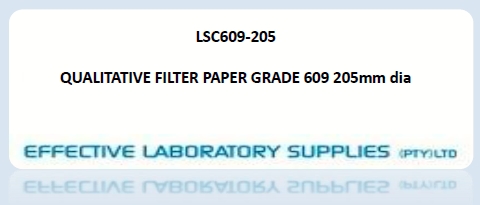 LSC609-205 QUALITATIVE FILTER PAPER GRADE 609 205mm dia - Image 1