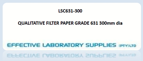 LSC631-300 QUALITATIVE FILTER PAPER GRADE 631 300mm dia - Image 1
