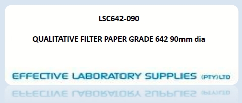 LSC642-090 QUALITATIVE FILTER PAPER GRADE 642 90mm dia - Image 1