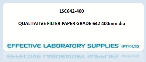 LSC642-400 QUALITATIVE FILTER PAPER GRADE 642 400mm dia - Image 1
