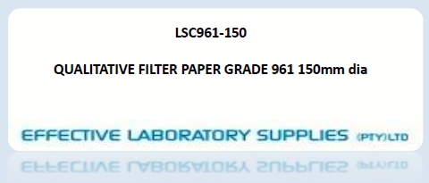 LSC961-150 QUALITATIVE FILTER PAPER GRADE 961 150mm dia - Image 1