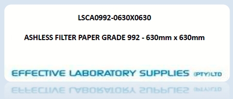 LSCA0992-0630X0630 ASHLESS FILTER PAPER GRADE 992 - 630mm x 630mm - Image 1